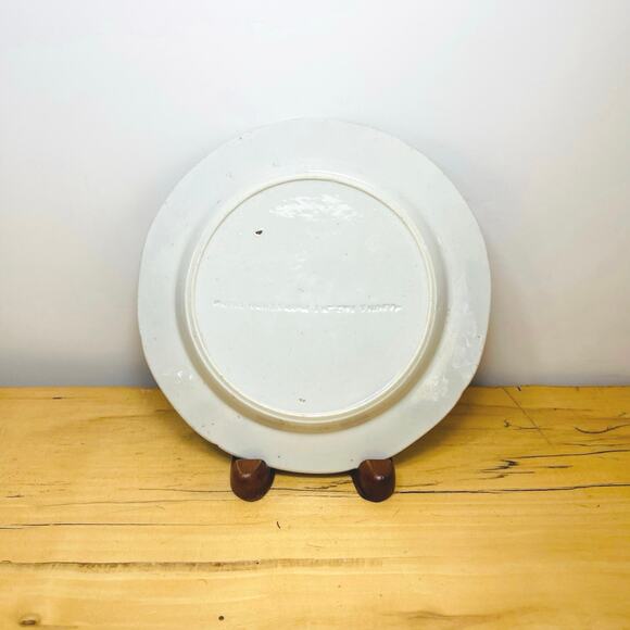 Antique 1813-1820 Masons Ironstone 6" Plate Water Lily Pattern, Signed 2/2 - 6" - Picture 2 of 5